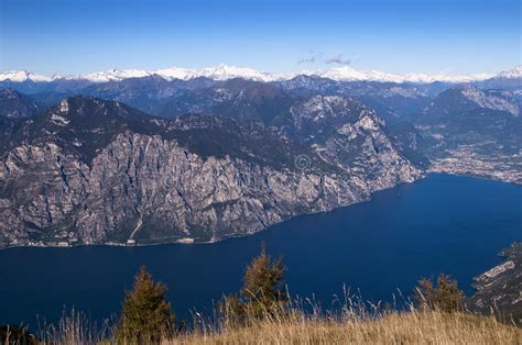 View From The Top Of Monte Baldo Stock Image Image Of Scenery Baldo
