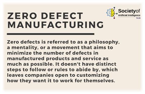 What Is Zero Defect Manufacturing By Society Of Ai Medium