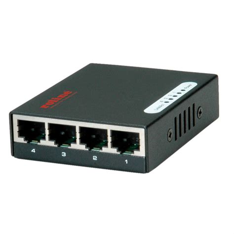 Roline Gigabit Ethernet Switch Pocket 4 Ports Secomp International
