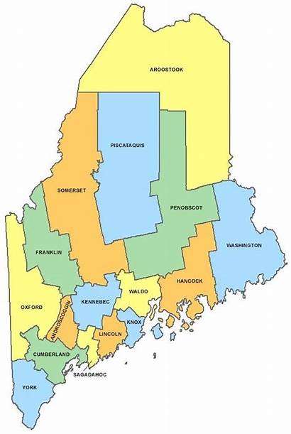 Maine Map County Maps Counties Printable State