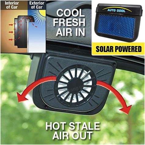 Solar Power Car Window Auto Air Vent Cool Fan Cooler Ventilation System