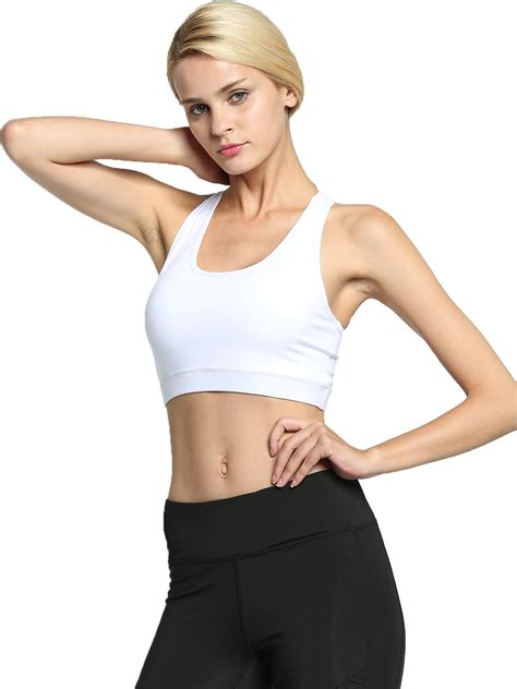 Sexy Dance Sports Bra With Pocket Sleeveless Gym Exercise Fitness