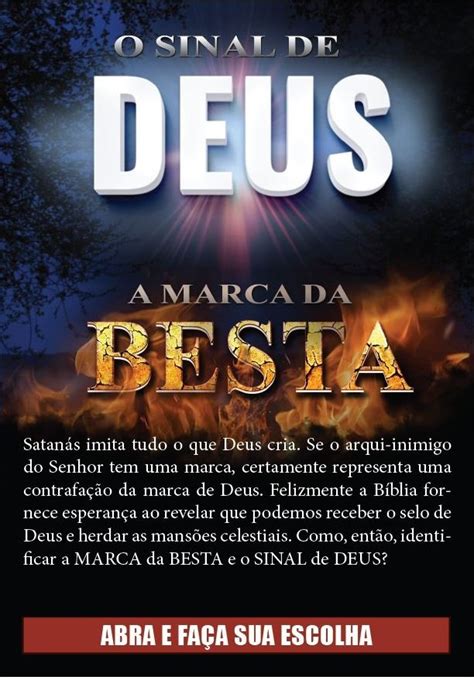 Sinal De Deus X A Marca Da Besta 250 Folhetos Loja Iage Editora