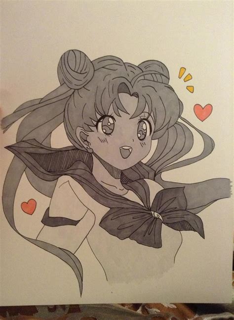 Sailor Moon Drawing By A Person On Reddit Cody Rapol