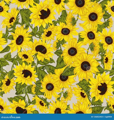 Vintage Sunflower Wallpaper