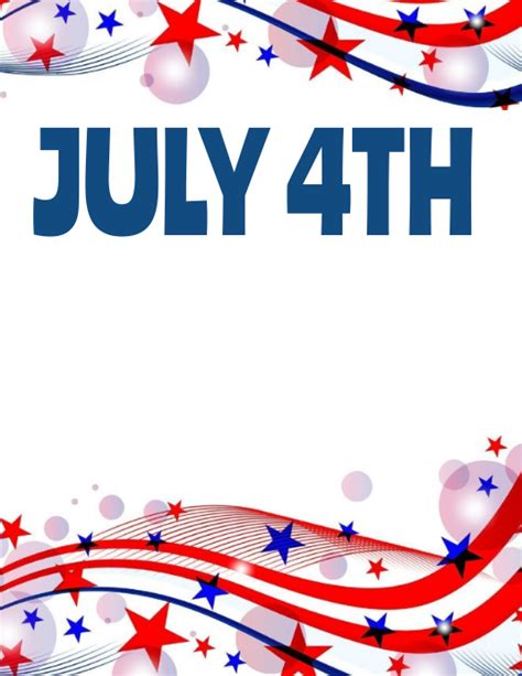 Free Printable 4th Of July Templates