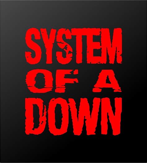 System of a down logo. System of a Down SOAD Band Logo Vinyl Decal Car Window ...