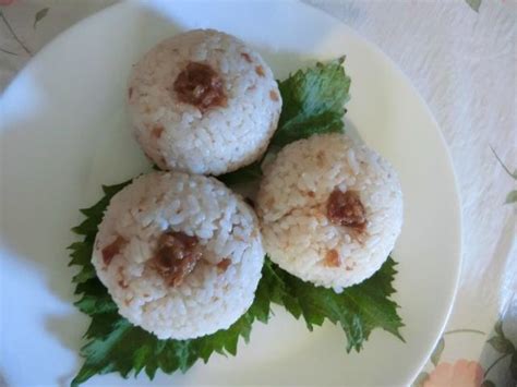 Umeboshi Onigiri Sour Plum Rice Balls Cooking Is Fun Really