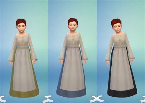 Medieval Peasants Dress For Girls By Anni K At Historical Sims Life