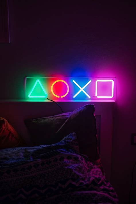 Playstation Neon Sign For Living Room Neon Room Decor