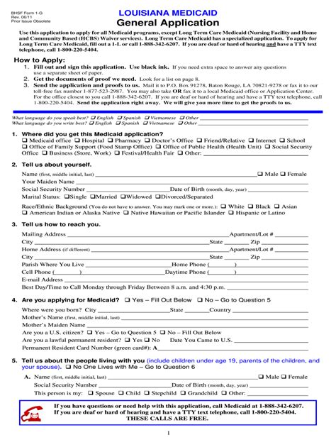 Louisiana Medicaid Application Fill Out And Sign Online Dochub