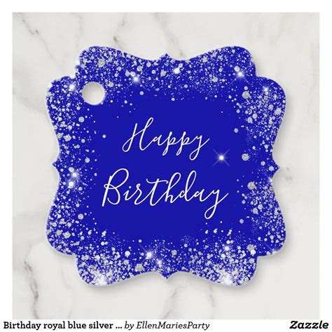 Glitter Dust Silver Glitter Blue And Silver Birthday Party 21 Happy