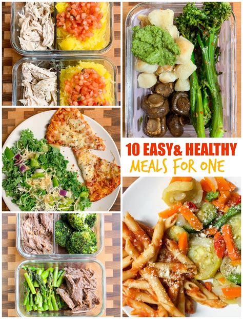 Easy To Make Healthy Meals For One
