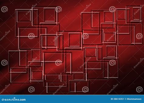 Rode En Zwarte Achtergrond Met Vierkante Vormen Stock Illustratie