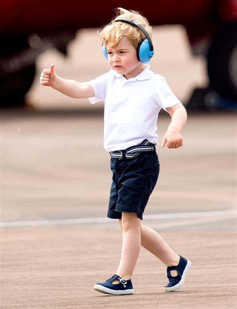 He is the eldest child of prince william, duke of cambridge, and catherine, duchess of cambridge, and third in the line of succession to the british throne behind his grandfather. Prince George Sits in Helicopter With Kate, William: Pics