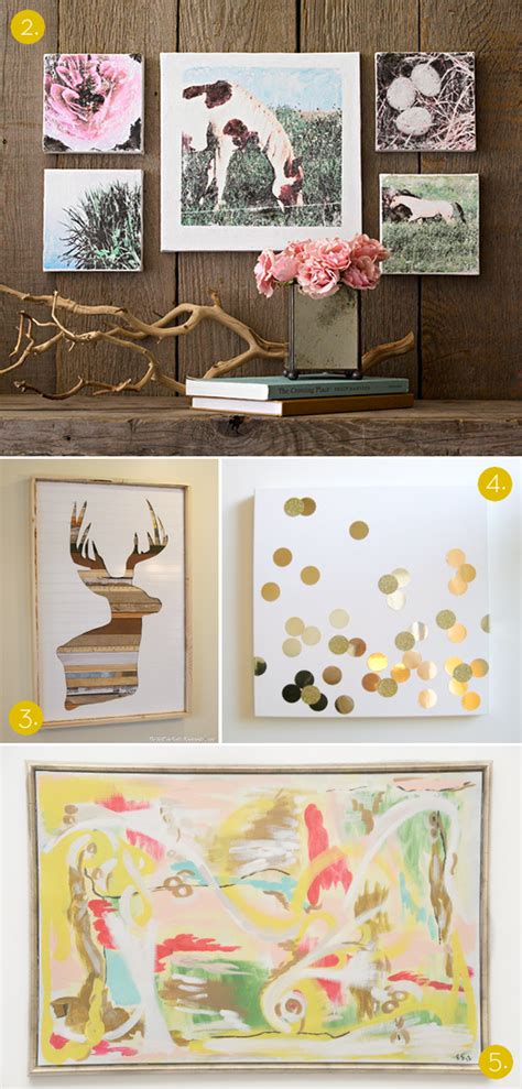 Roundup 10 Affordable Diy Modern Wall Art Projects