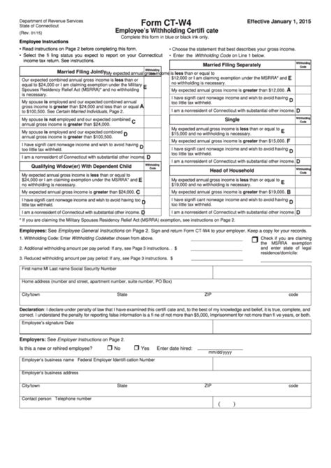 Connecticut Employee Withholding Form 2022 2023