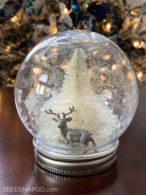 Diy Waterless Snowglobes Thrifty Style Team 2 Bees In A Pod