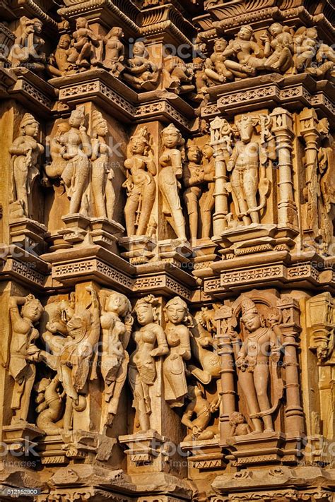 Sculptures On Khajuraho Temples Stock Photo Download Image Now Istock