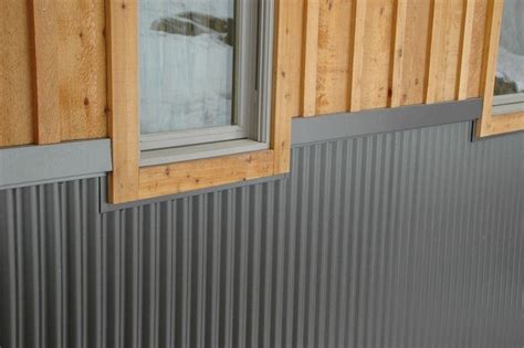 Corrugated Metal Siding Wainscoting Metal Siding House Corrugated