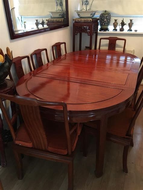 Solid Rosewood Extendable Dining Table In Perfect Condition In St