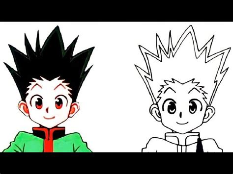 How to Draw Gon Freeccs Step By Step Hunter X Hunter كيف ترسم غون