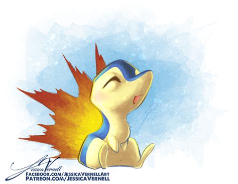 Cyndaquil By Jessica Sessions R Imaginarykanto