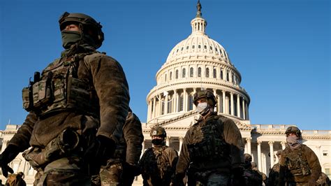 Armed National Guard Members Protect Us Capitol The New York Times