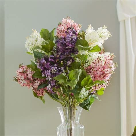 darby home co® glenham lilac silk flower arrangement flower arrangements rose floral