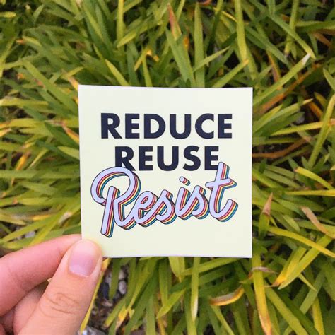 Reduce Reuse Resist Environmental Sustainable Laptop Vinyl | Etsy | Reduce reuse, Reuse, Reduce 