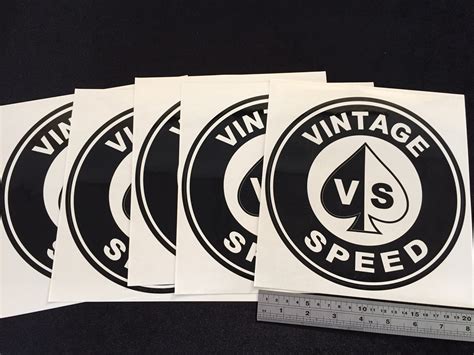 20cm Vintagespeed Stickers 5張一組