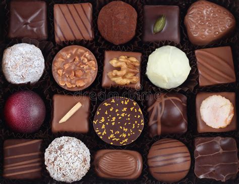 Assortment Of Chocolate Candies And Pralines Stock Photo Image Of