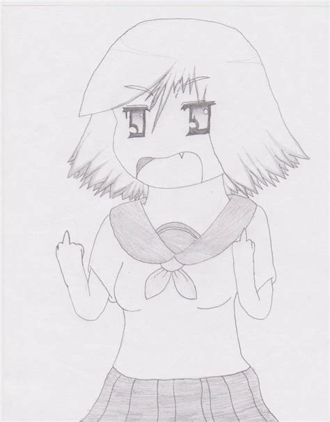 Grumpy Anime Girl By Hepatitussundae On Deviantart