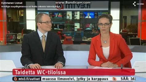 Kymmenen Uutiset 22.3.2012 Uutisankkurit Repeilevät - YouTube