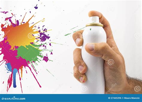 Spraying With Paint Stock Photo Image Of Edge Compressed 27445396