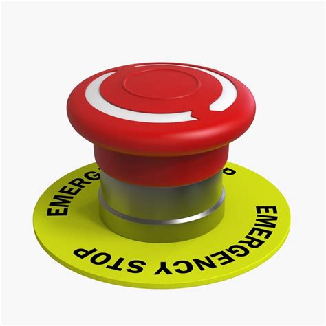 Emergency Button 3d Turbosquid 1206010