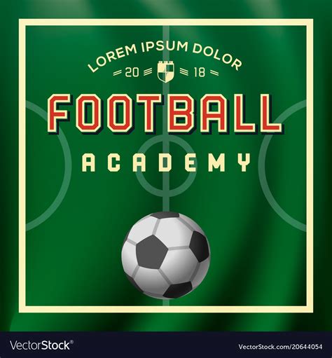 Soccer Football Academy Sport Poster Royalty Free Vector