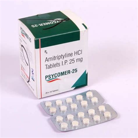 Psycomer Amitriptyline Hcl 25 Tablets Packaging Type Box At Rs 390