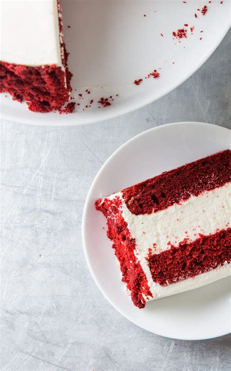 Traditionally the layers of red velvet cake are surrounded by cream cheese frosting, but this recipe goes a step further by including cream cheese in the cake itself. Red Velvet Cheesecake: This cake boasts velvety layers ...