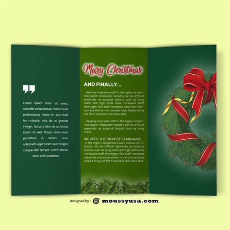 3 Christmas Brochure Template Free Psd Mous Syusa
