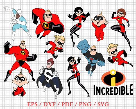 The Incredibles Svg Incredibles Svg Incredibles 2 Svg Etsy