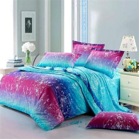 The white hues of the smooth, crisp lines of the dressers, study desk and bed frames pulls pair with the contemporary pink in a sophisticated way. neon teen girls bedding | Forest Scene Full Size Bright ...