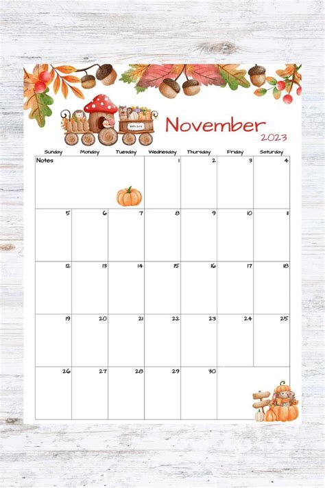 Fillableeditable November Calendar November 2023 Printable Calendar