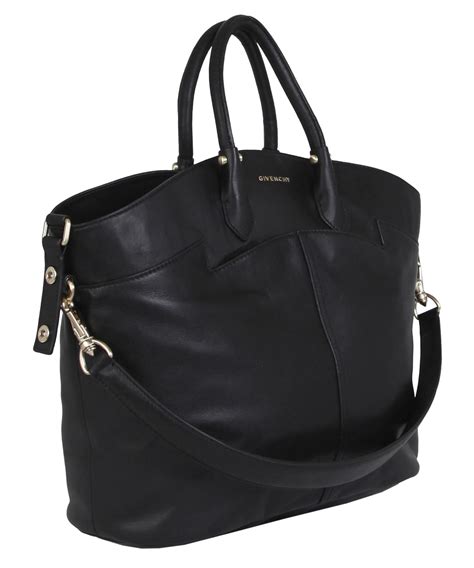 Lyst Givenchy Large Black Leather Tote Bag In Black