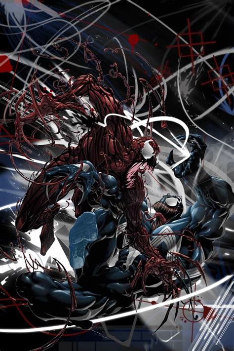 Venom Vs Carnage Symbiotes Marvel Marvel Comics Art Carnage