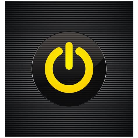 Vector for free use: Glass power button