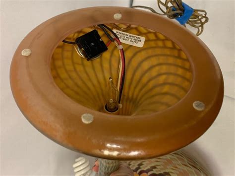 Sold Price Joseph Clearman Blown Art Glass Lamp W Shade Invalid Date Edt