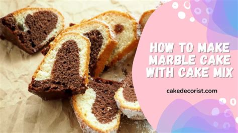 How To Make Marble Cake With Cake Mix YouTube