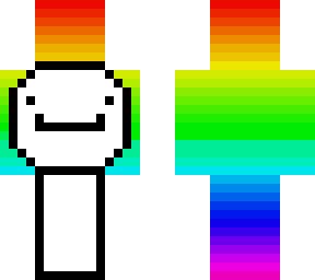 Dream skin category:minecraft pe skins viewed: rainbow Dream skin | Minecraft Skin