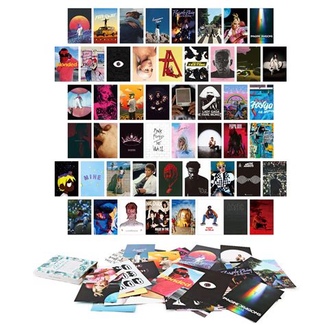 Buy Album Cover S Wall Collage Kit 50 Prints Aesthetic Room Decor